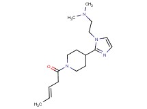 N,N-dimethyl-2-(2-{1-[(3E)-3-pentenoyl]-4-piperidinyl}-1H-imidazol-1-yl)ethanamine