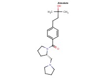 2-methyl-4-(4-{[(2S)-2-(1-pyrrolidinylmethyl)-1-pyrrolidinyl]carbonyl}phenyl)-2-butanol