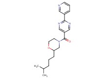 2-(4-methylpentyl)-4-{[2-(3-pyridinyl)-5-pyrimidinyl]carbonyl}morpholine