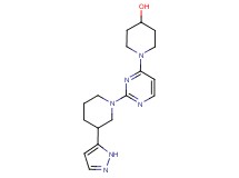 1-{2-[3-(1H-pyrazol-5-yl)piperidin-1-yl]pyrimidin-4-yl}piperidin-4-ol