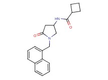 N-[1-(1-naphthylmethyl)-5-oxo-3-pyrrolidinyl]cyclobutanecarboxamide