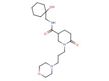 N-[(1-hydroxycyclohexyl)methyl]-1-[3-(4-morpholinyl)propyl]-6-oxo-3-piperidinecarboxamide
