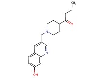 1-{1-[(7-hydroxyquinolin-3-yl)methyl]piperidin-4-yl}butan-1-one