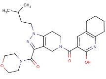 3-{[1-(3-methylbutyl)-3-(4-morpholinylcarbonyl)-1,4,6,7-tetrahydro-5H-pyrazolo[4,3-c]pyridin-5-yl]carbonyl}-5,6,7,8-tetrahydro-2-quinolinol