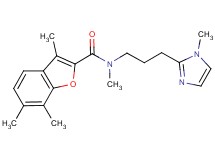 N,3,6,7-tetramethyl-N-[3-(1-methyl-1H-imidazol-2-yl)propyl]-1-benzofuran-2-carboxamide