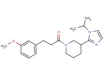 3-(1-isopropyl-1H-imidazol-2-yl)-1-[3-(3-methoxyphenyl)propanoyl]piperidine