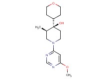(3R*,4R*)-1-(6-methoxy-4-pyrimidinyl)-3-methyl-4-(tetrahydro-2H-pyran-4-yl)-4-piperidinol