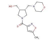 [(3R*,4R*)-1-[(5-methyl-3-isoxazolyl)carbonyl]-4-(4-morpholinylmethyl)-3-pyrrolidinyl]methanol