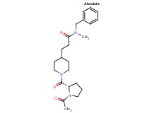 3-[1-(1-acetyl-L-prolyl)-4-piperidinyl]-N-benzyl-N-methylpropanamide