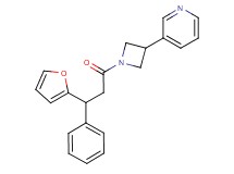 3-{1-[3-(2-furyl)-3-phenylpropanoyl]-3-azetidinyl}pyridine