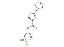 N-(1,1-dioxido-2,3-dihydro-3-thienyl)-2-(2-thienyl)-1,3-thiazole-4-carboxamide