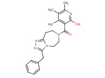 3-[(3-benzyl-5,6,8,9-tetrahydro-7H-[1,2,4]triazolo[4,3-d][1,4]diazepin-7-yl)carbonyl]-4,5,6-trimethyl-2-pyridinol