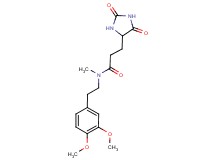 N-[2-(3,4-dimethoxyphenyl)ethyl]-3-(2,5-dioxo-4-imidazolidinyl)-N-methylpropanamide