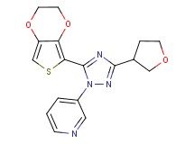 3-[5-(2,3-dihydrothieno[3,4-b][1,4]dioxin-5-yl)-3-(tetrahydrofuran-3-yl)-1H-1,2,4-triazol-1-yl]pyridine