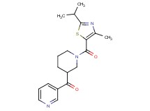 {1-[(2-isopropyl-4-methyl-1,3-thiazol-5-yl)carbonyl]-3-piperidinyl}(3-pyridinyl)methanone