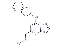N-(2,3-dihydro-1H-inden-2-yl)-5-(methoxymethyl)pyrazolo[1,5-a]pyrimidin-7-amine