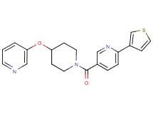 5-{[4-(pyridin-3-yloxy)piperidin-1-yl]carbonyl}-2-(3-thienyl)pyridine