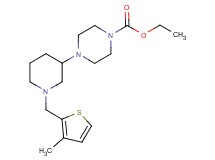ethyl 4-{1-[(3-methyl-2-thienyl)methyl]-3-piperidinyl}-1-piperazinecarboxylate