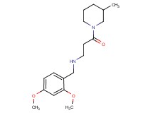 (2,4-dimethoxybenzyl)[3-(3-methylpiperidin-1-yl)-3-oxopropyl]amine