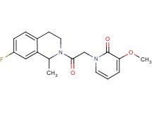 1-[2-(7-fluoro-1-methyl-3,4-dihydroisoquinolin-2(1H)-yl)-2-oxoethyl]-3-methoxypyridin-2(1H)-one