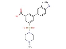 3-(1H-indol-5-yl)-5-[(4-methylpiperazin-1-yl)sulfonyl]benzoic acid