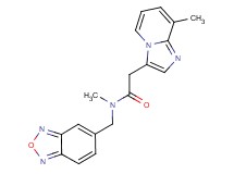 N-(2,1,3-benzoxadiazol-5-ylmethyl)-N-methyl-2-(8-methylimidazo[1,2-a]pyridin-3-yl)acetamide