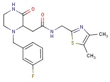 N-[(4,5-dimethyl-1,3-thiazol-2-yl)methyl]-2-[1-(3-fluorobenzyl)-3-oxo-2-piperazinyl]acetamide