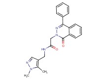 N-[(1,5-dimethyl-1H-pyrazol-4-yl)methyl]-2-(1-oxo-4-phenyl-2(1H)-phthalazinyl)acetamide