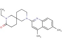 8-(4,6-dimethyl-2-quinolinyl)-2-ethyl-2,8-diazaspiro[5.5]undecan-3-one