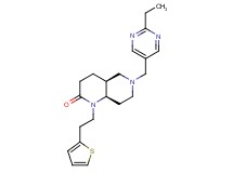 (4aS*,8aR*)-6-[(2-ethylpyrimidin-5-yl)methyl]-1-[2-(2-thienyl)ethyl]octahydro-1,6-naphthyridin-2(1H)-one