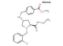 methyl 4-[({(3R,5S)-1-(2-chlorobenzyl)-5-[(ethylamino)carbonyl]-3-pyrrolidinyl}amino)methyl]benzoate