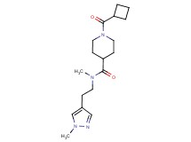 1-(cyclobutylcarbonyl)-N-methyl-N-[2-(1-methyl-1H-pyrazol-4-yl)ethyl]-4-piperidinecarboxamide