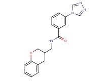 N-(3,4-dihydro-2H-chromen-3-ylmethyl)-3-(4H-1,2,4-triazol-4-yl)benzamide