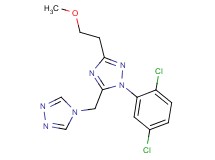 1-(2,5-dichlorophenyl)-3-(2-methoxyethyl)-5-(4H-1,2,4-triazol-4-ylmethyl)-1H-1,2,4-triazole