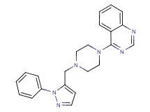 4-{4-[(1-phenyl-1H-pyrazol-5-yl)methyl]-1-piperazinyl}quinazoline