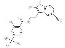 2-tert-butyl-N-[2-(5-cyano-2-methyl-1H-indol-3-yl)ethyl]-4-hydroxypyrimidine-5-carboxamide
