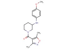 1-[(3,5-dimethyl-4-isoxazolyl)carbonyl]-N-(4-methoxyphenyl)-3-piperidinamine