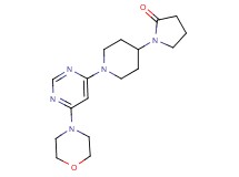 1-[1-(6-morpholin-4-ylpyrimidin-4-yl)piperidin-4-yl]pyrrolidin-2-one