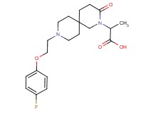 2-{9-[2-(4-fluorophenoxy)ethyl]-3-oxo-2,9-diazaspiro[5.5]undec-2-yl}propanoic acid