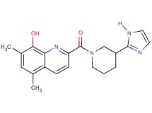 2-{[3-(1H-imidazol-2-yl)-1-piperidinyl]carbonyl}-5,7-dimethyl-8-quinolinol