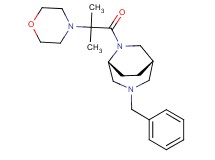 (1S*,5R*)-3-benzyl-6-[2-methyl-2-(4-morpholinyl)propanoyl]-3,6-diazabicyclo[3.2.2]nonane