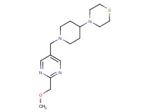 4-(1-{[2-(methoxymethyl)pyrimidin-5-yl]methyl}piperidin-4-yl)thiomorpholine