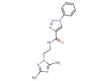 N-[2-(3,5-dimethyl-1H-1,2,4-triazol-1-yl)ethyl]-1-phenyl-1H-1,2,3-triazole-4-carboxamide
