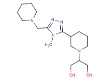 2-{3-[4-methyl-5-(piperidin-1-ylmethyl)-4H-1,2,4-triazol-3-yl]piperidin-1-yl}propane-1,3-diol