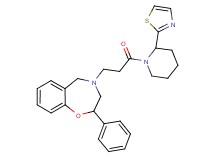 4-{3-oxo-3-[2-(1,3-thiazol-2-yl)-1-piperidinyl]propyl}-2-phenyl-2,3,4,5-tetrahydro-1,4-benzoxazepine