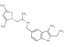 1-(3,5-dimethyl-1H-pyrazol-1-yl)-N-[(2-ethyl-3-methyl-1H-indol-5-yl)methyl]-2-propanamine