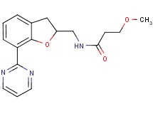 3-methoxy-N-{[7-(2-pyrimidinyl)-2,3-dihydro-1-benzofuran-2-yl]methyl}propanamide