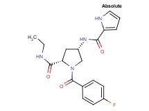 (4S)-N-ethyl-1-(4-fluorobenzoyl)-4-[(1H-pyrrol-2-ylcarbonyl)amino]-L-prolinamide