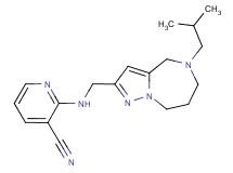 2-{[(5-isobutyl-5,6,7,8-tetrahydro-4H-pyrazolo[1,5-a][1,4]diazepin-2-yl)methyl]amino}nicotinonitrile