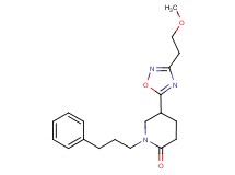 5-[3-(2-methoxyethyl)-1,2,4-oxadiazol-5-yl]-1-(3-phenylpropyl)-2-piperidinone